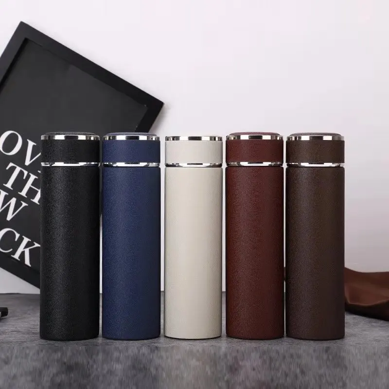 

Manufacture 500ml stainless steel vacuum flask inner copper coating water bottle with infuser, N/a
