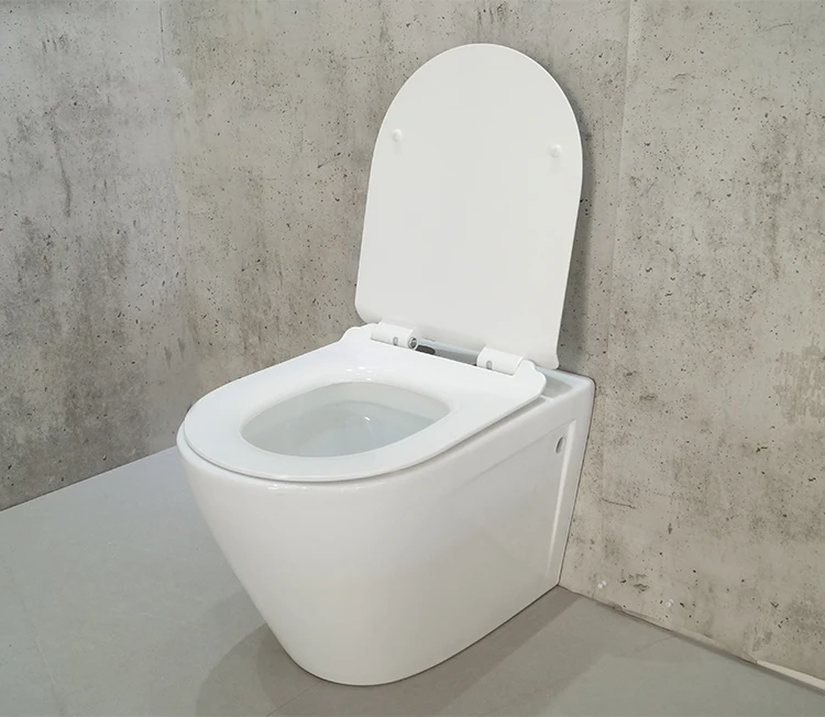 
Ceramic cheap wall hung toilet european wc toilet one piece soft seat cover wall mounted toilet bowl 