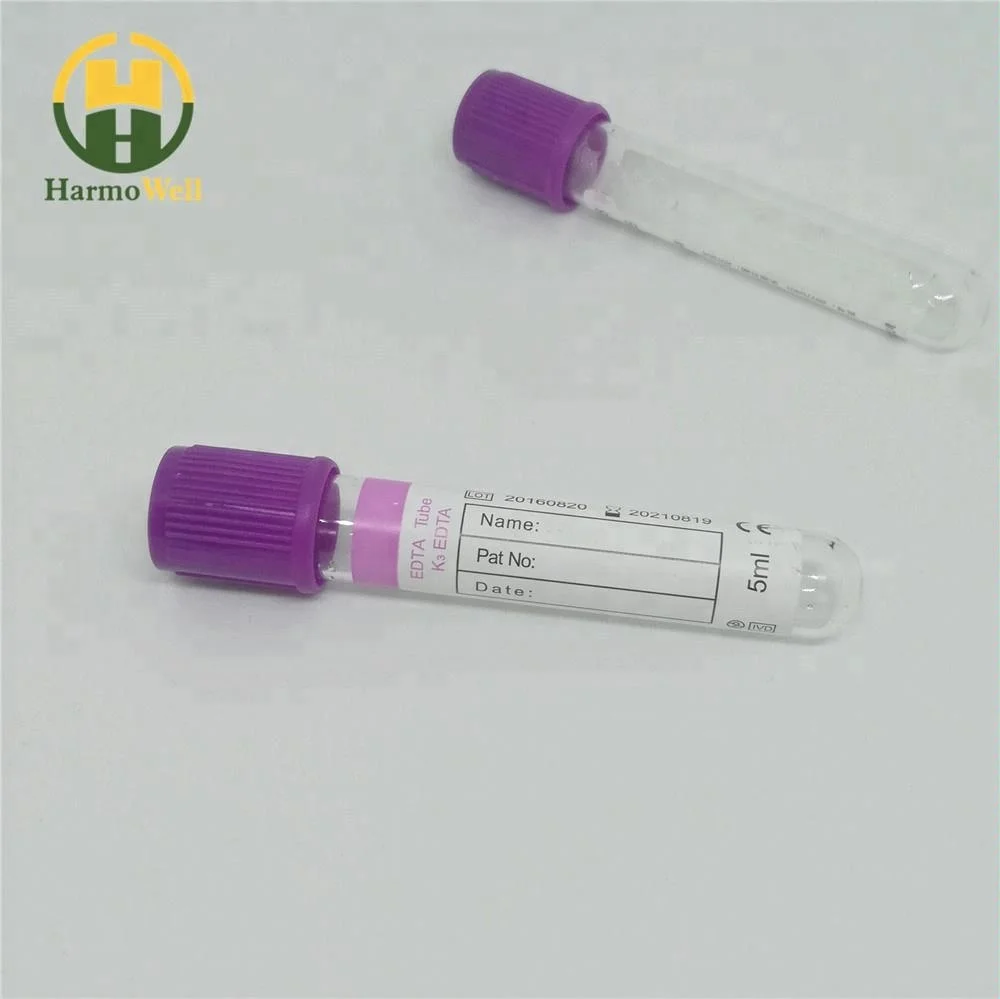 
vacuum blood collection tube disposable hospital test blood tube edtak2 vacuum 