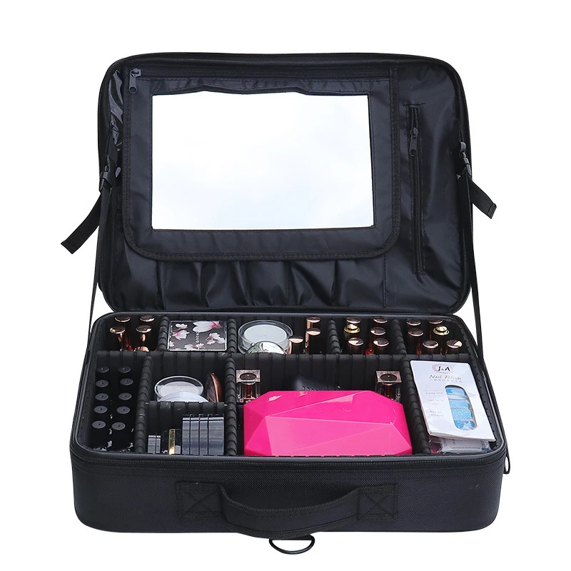 Venta al por mayor neceser maquillaje aluminio rosa-Compre online los