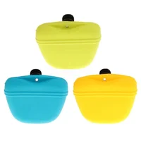 

Silicone Training Bag, Popware Pooch Pouch Clip-on 100% Silicone Treat Holder