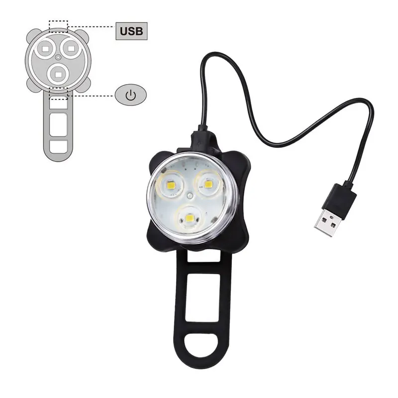 
Rechargeable Bicycle Light Set 4 Modes Rear light Bike USB charging 