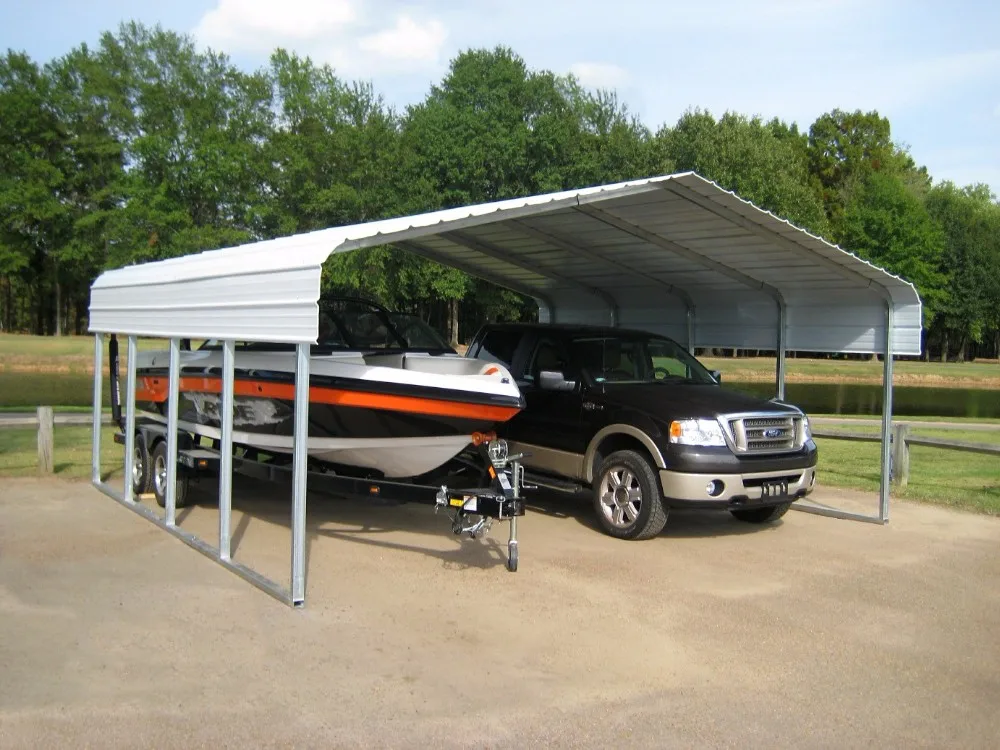 Steel Structure Car Parking Shed Roof Design Flat Pack Garage Tent