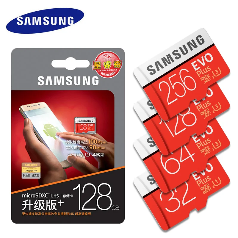 Wholesale class 10 EVO Plus Samsung memory card 32gb 64gb 128gb