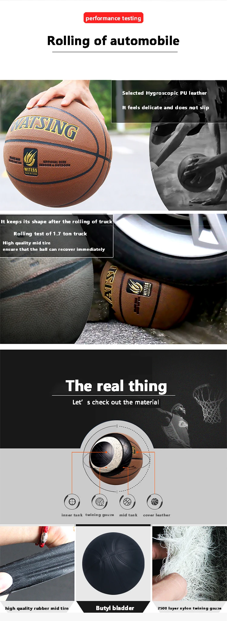 custom laser engraving words text basketball star skidproof PU size 7 basketball for outdoor playing cement ground