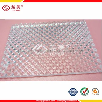 Colored Prismatic Polycarbonate Embossed Sheets/plastic