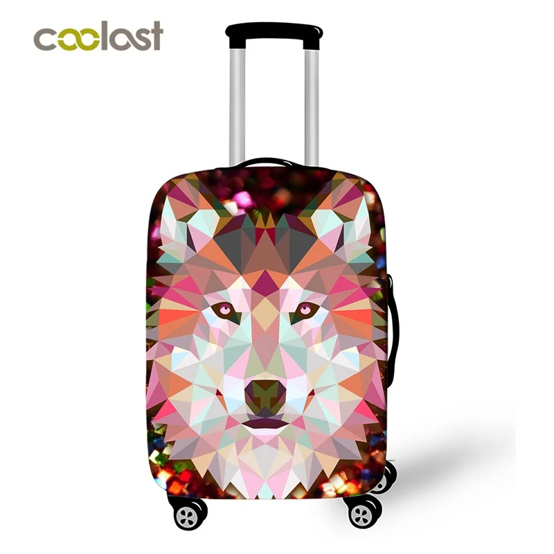 

Coolost Custom Print 18"-31" Unique Wild Wolf Elastic Dustproof DIY Spandex Luggage Protection Cover