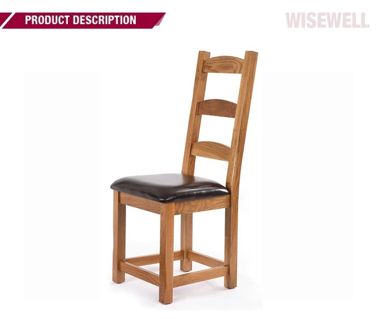 time honored ladder back solid kiln-dried wood mortise tenon construction dining chair