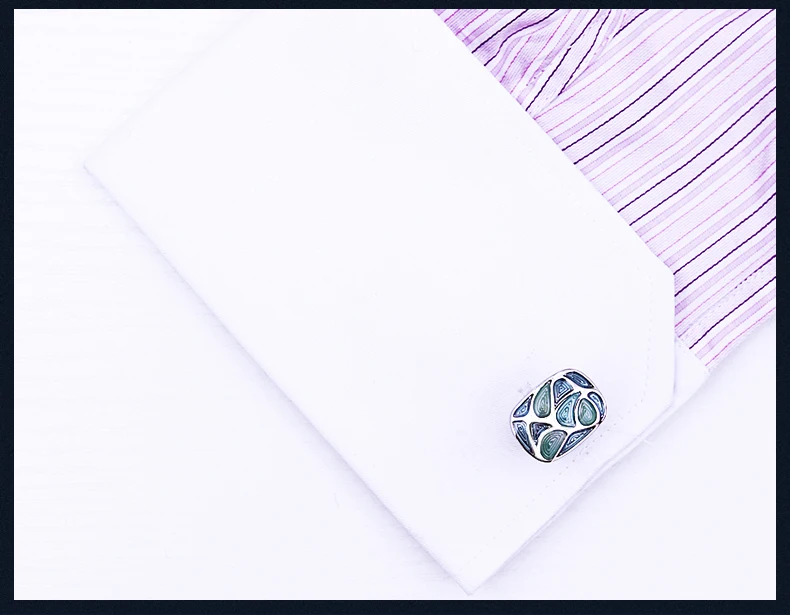 Muduh Collection shirt wholesale cufflink for mens designer Brand Cuffs link fashion Button High Quality Green Wedding Free Shipping