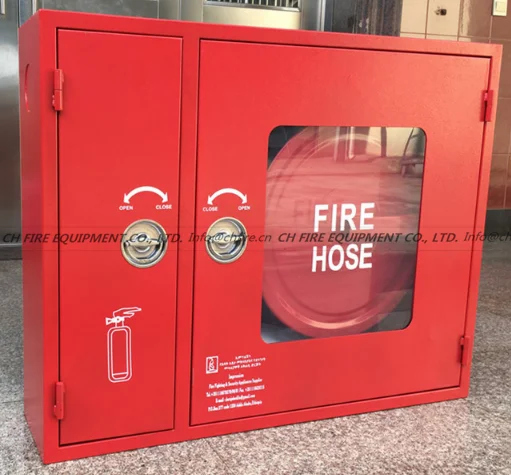 fire extinguisher and fire hose reel
