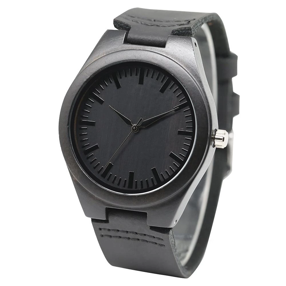 

2018 Fashion Quartz Men Wood Watch Relogio Masculino, Wood grain color