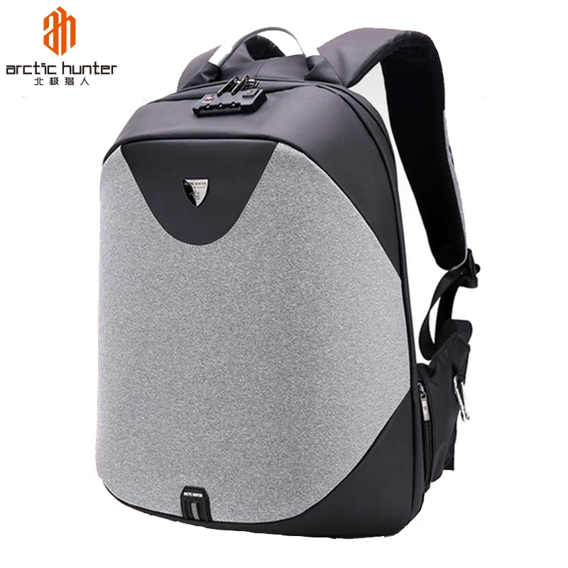 

Arctic Hunter Men travel backpack waterproof premium backpacks mochilas antirrobo con candado, Black,dark grey,light grey