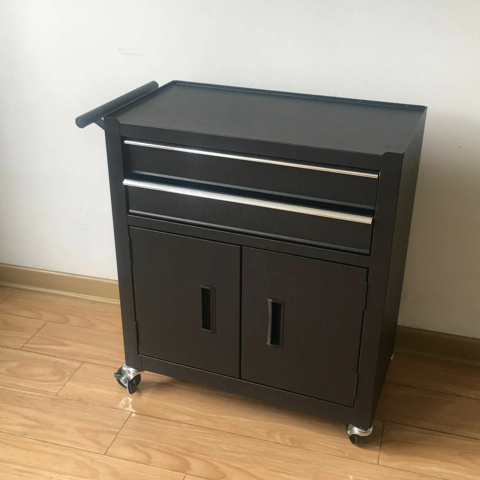 
2 Drawers and 2 doors cheap metal Cabinet Chest Trolley 