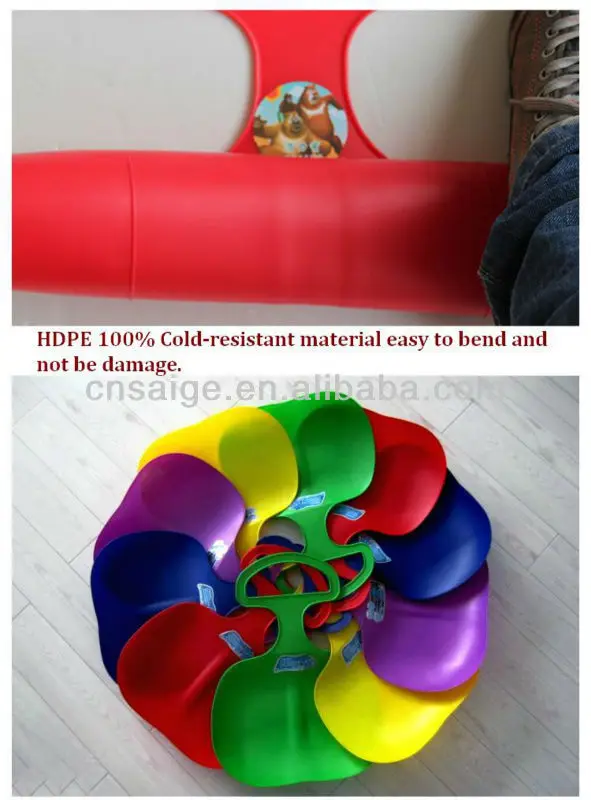 Saige Outdoor Plastic Sledge Snowboard Plastic Snow Board ski Skiing Game