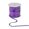 Purple Color Spangle Flat Sequins Paillette Trim Spool String 6mm (1/4 Inch) Sequins Embroidery Sequin Roll