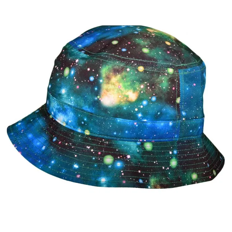 blue galaxy bucket hat