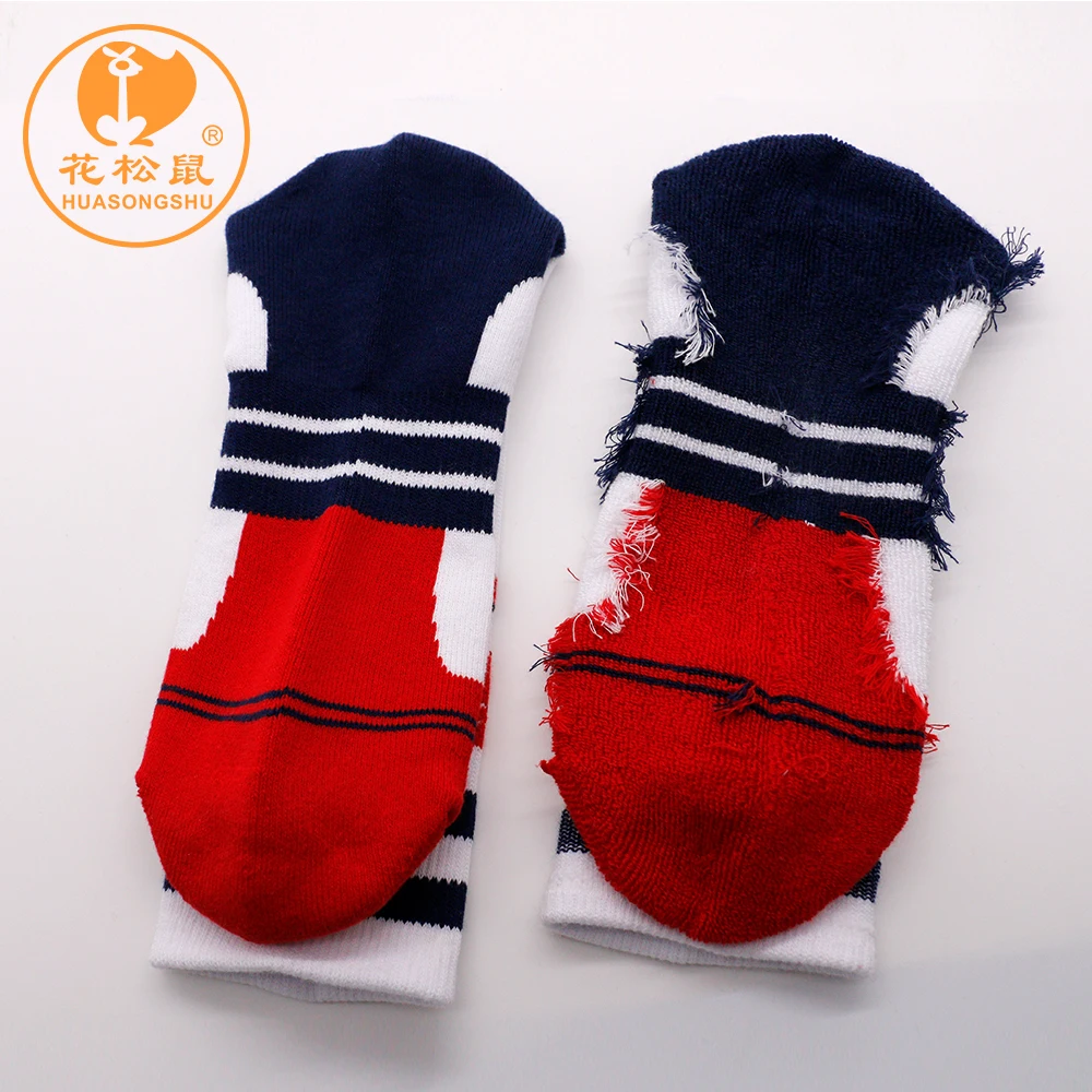 
China Direct Factory Crew Socks Warm Terry Sport Socks Striped Custom Compression Elite Basketball Football Socks 