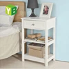 Lightness Factory Price Safe White Cheap Wooden Night Stand Furniture Bedroom Nightstand