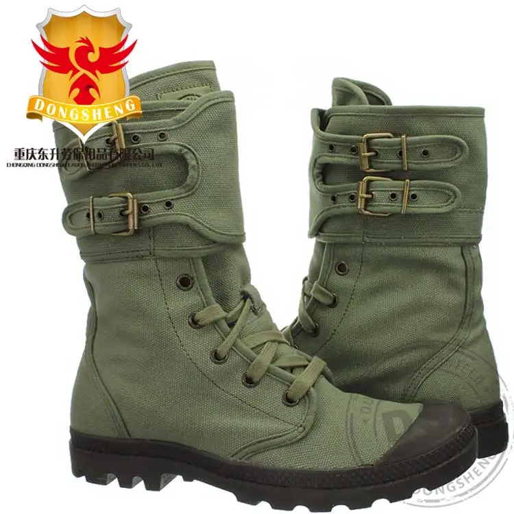 canvas army boots