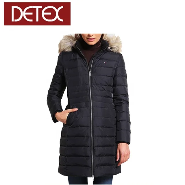 

High Quality Fashionable Women Dresses Long Black Japanese Down Coat For Women