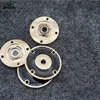 HYD 22m Flower Snap Button Manufacture oil plated Shinny Gold Color New Design Smooth HPlating Face hollow round Snap Button