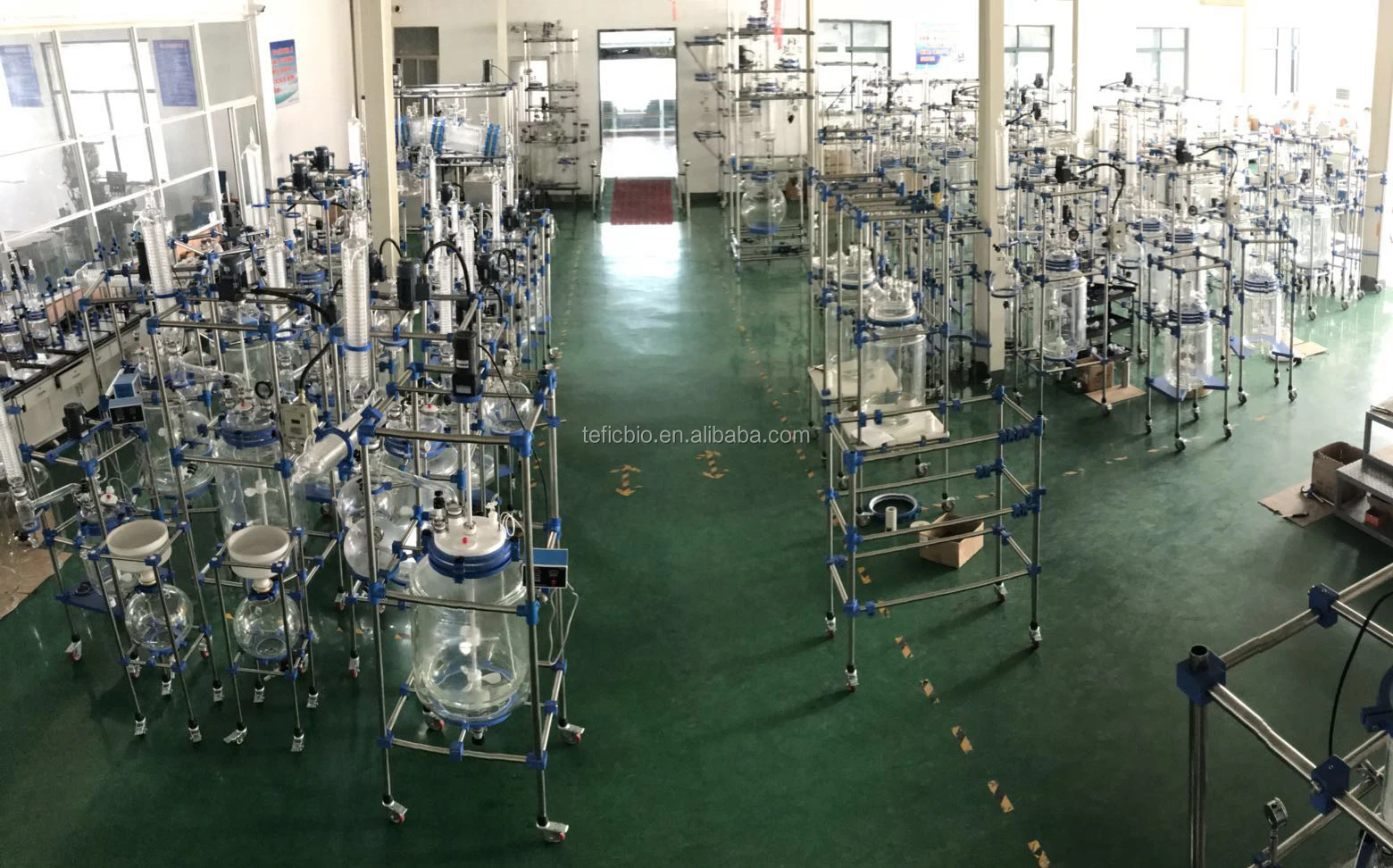 200l Large Volume Lab Use Chemical Jacketed Glass Reactor Jacketed