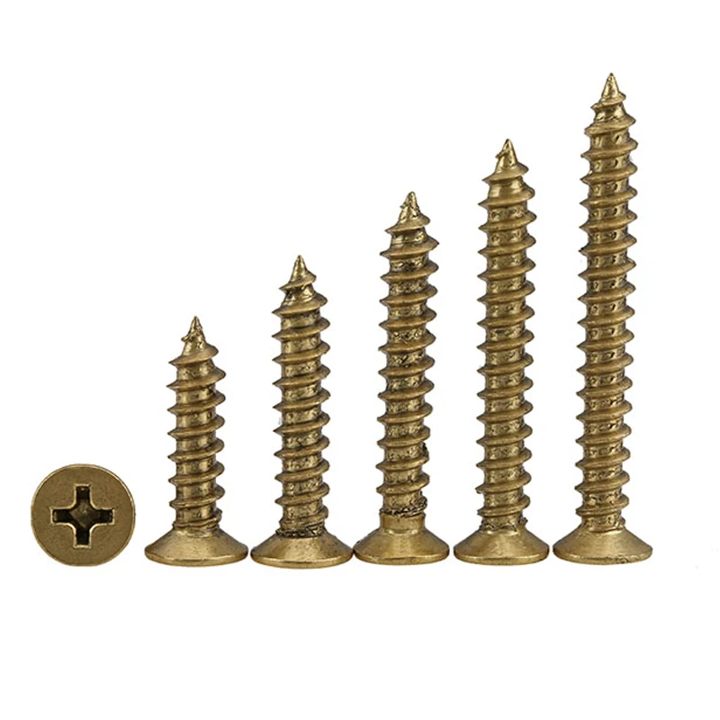 
Manufacturers wholesale customized all kinds of screws and bolts bronze wood screws 