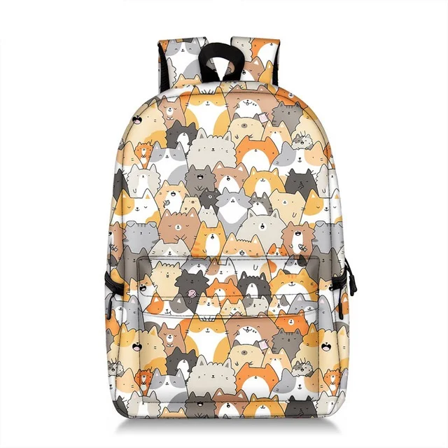 

Kawaii Cartoon Puppy Dog Backpack Owl Unicorn Patterns Double Shoulder Bags Laptop School Bag for Boys Girls