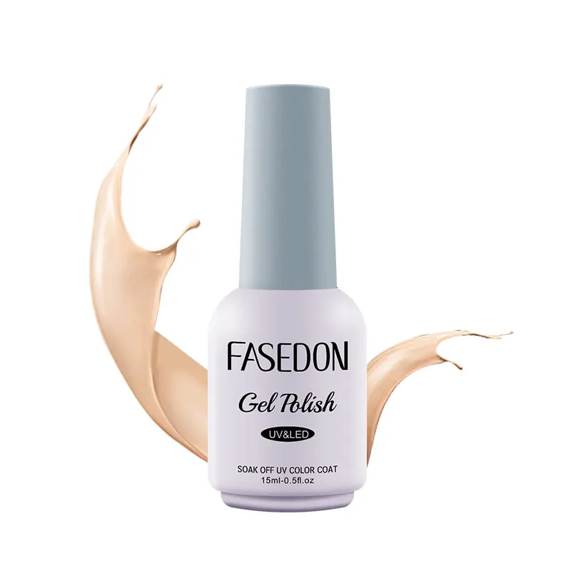 

Fasedon smooth and transparent base and top coat gel nail polish without bubble