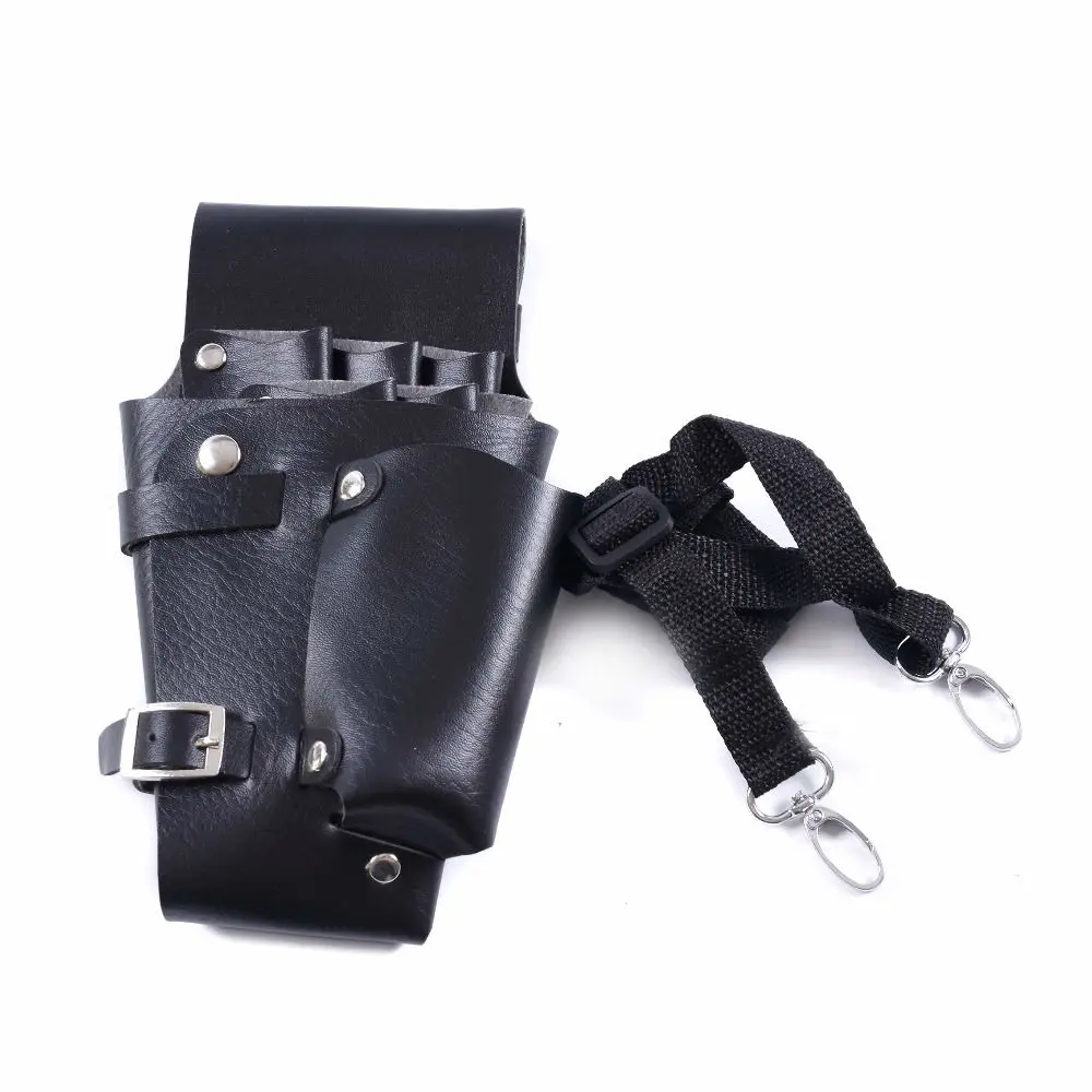

Leather Hairdressing Case Tools Scissor Bag Barber Holster Pouch Holder with Adjustable Shoulder Belt PU Leather 60pcs/cnt, Picture