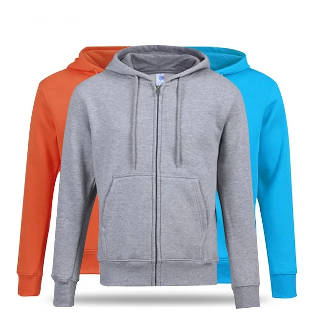 

Men and women Unisex OEM logo Service Custom print blank plain Hooded Jackets Full Zip Up Hoodies