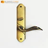 Yellow bronze color zinc door locks turkey with internal door handle