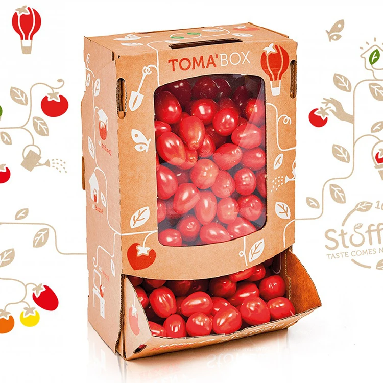 Corrugated Fruit And Vegetable Cardboard Tomato Packaging Box Buy
