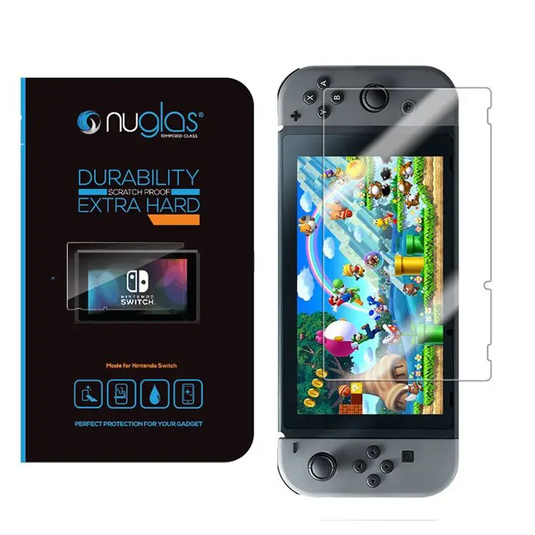 

Nuglas Premium Tempered Glass For Nintendo Switch Screen Protector, Crystal clear