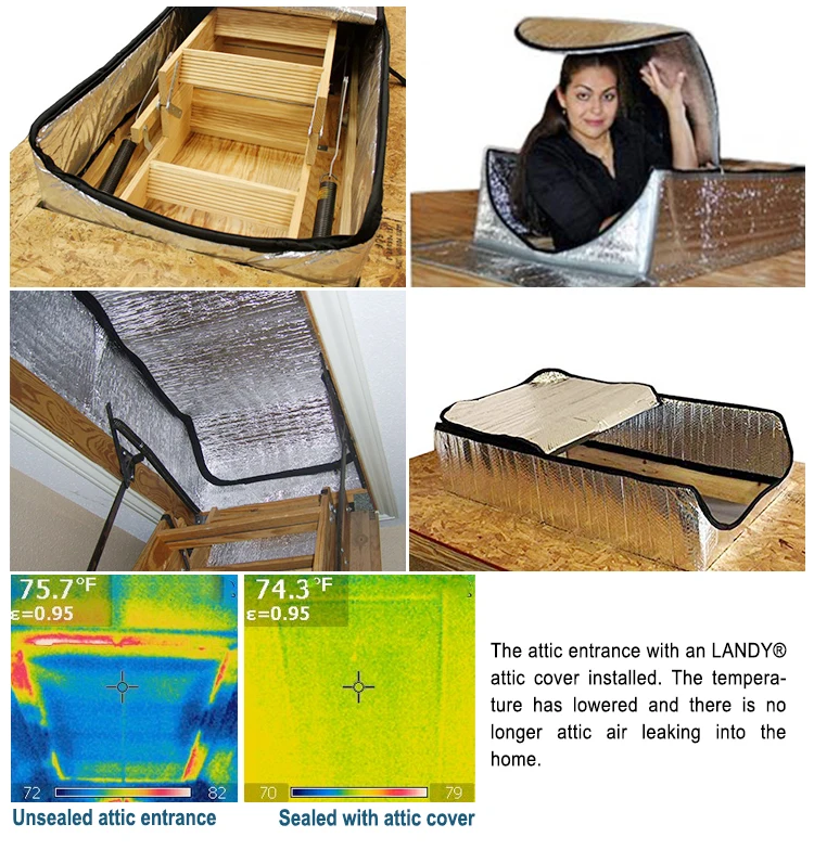 Attic Staircase Hatch Moisture Proof Insulation Cover Box Thermal Barrier Buy Attic Stair