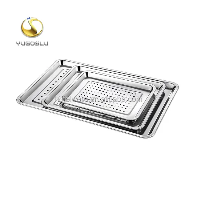 Free Sample 50x35cm Silver Rectangular High Quality Stainless Steel