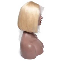 

Wig Blonde Bob 8 Inch Wholesale Short Bob Style Blonde Human Hair Wig