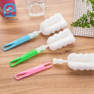 Glass Cleaner Bottle Cleaner Plastic Cleaning Cup Brush Spin Scrubber Kitchen Accessories Cleaning Tools For Home