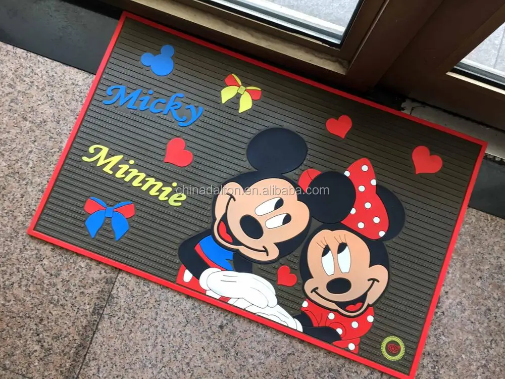 Mickey Mouse Entrance Welcome Pvc Printed Floor Mat Buy Pvc