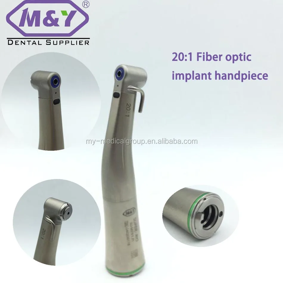 NSK Style Dental Low Speed Contra Angle Handpiece - 1:1 LED Fiber Optic E-type