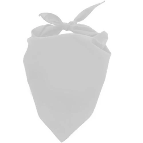 Factory Wholesale 100% Polyester Soft Blank White Dog Bandanas for Sublimation