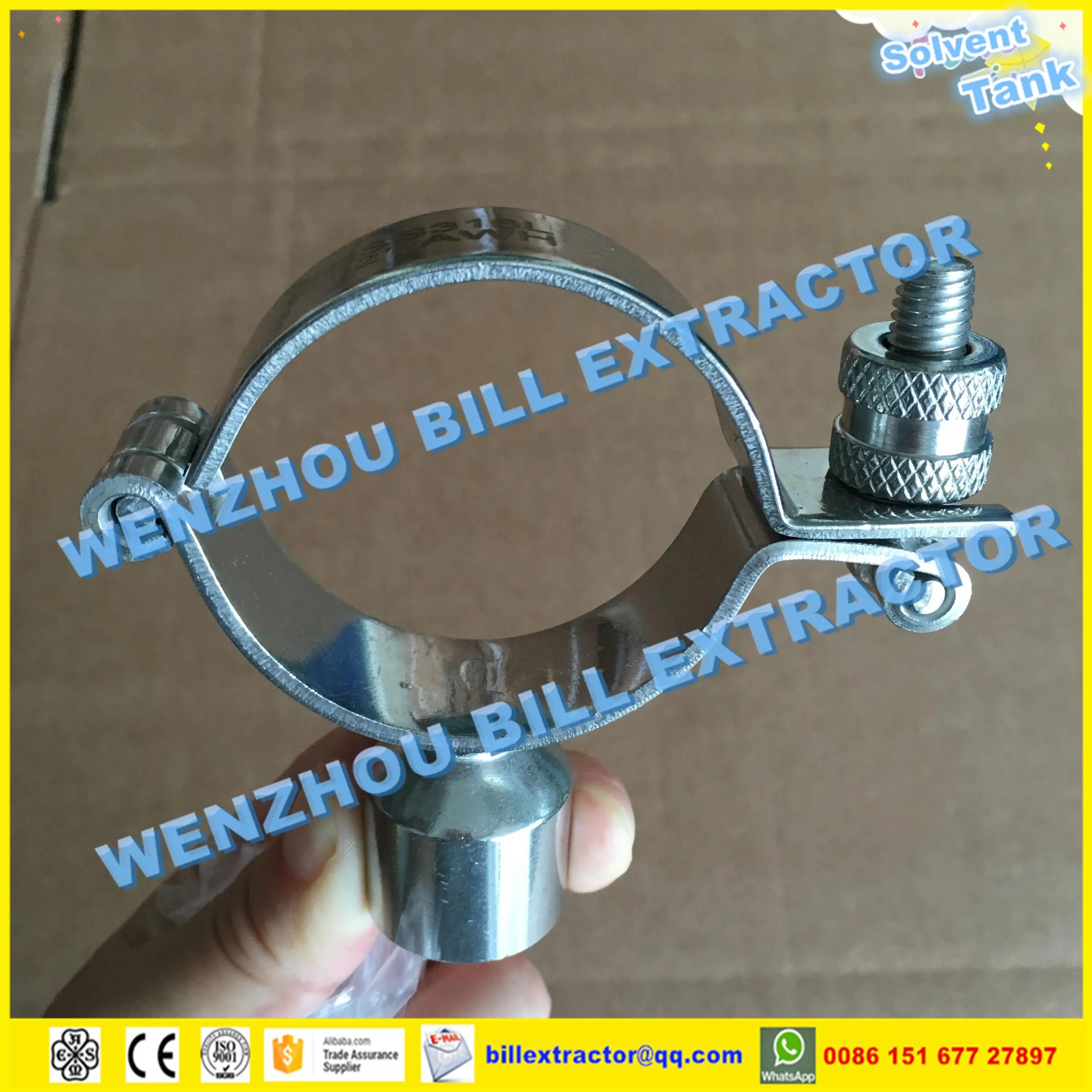 Stainless Steel 6inch Pipe Hanger Clamp With Npt Threaded Connect Buy