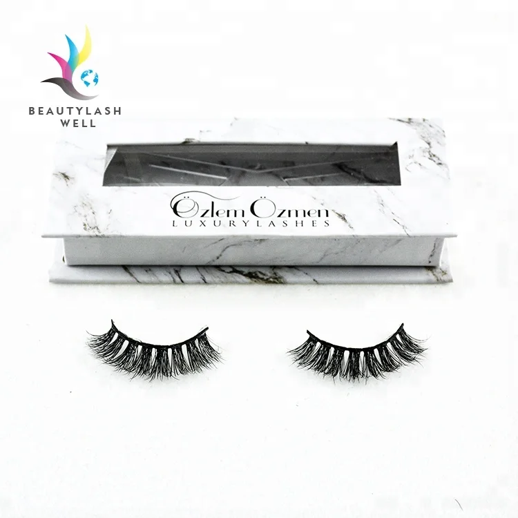 

Creat your own band false eyelashes real mink eyelashes, Natural black