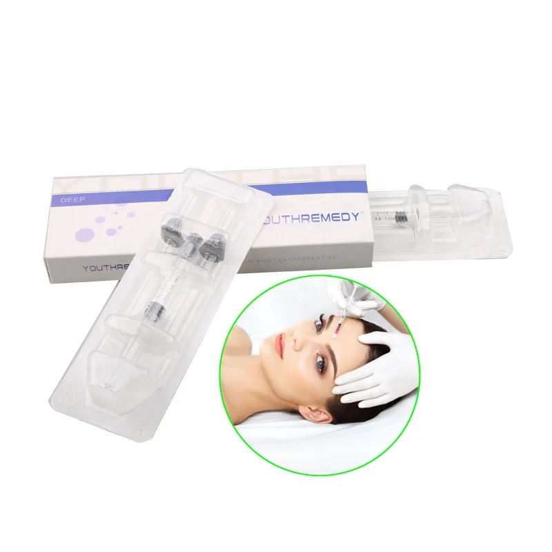 

2ml CE Certificate Skin Care Cross-linked Injectable Hyaluronic Acid Facial Dermal Filler, Transparent