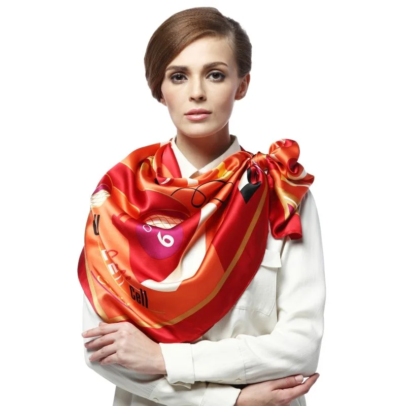 polyester scarf floral