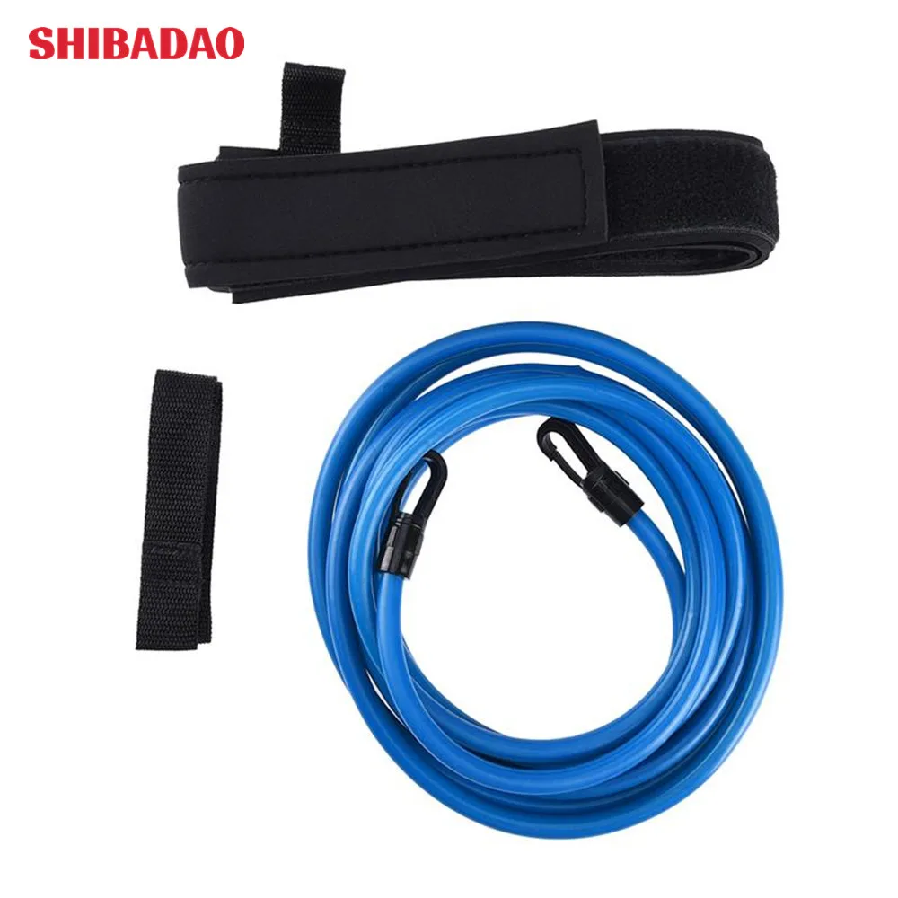 

Swimming Resistance Belt Adjustable Swim Training Bungee Durable Swimming Belt for Resistance Training, Blue