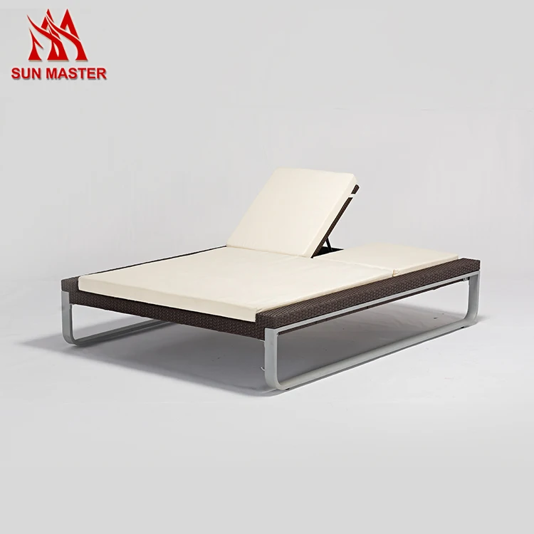 Direct Factory Sale Luxury Beach Swimming Pool Aluminum Mesh Sun Lounge Outdoor Chair