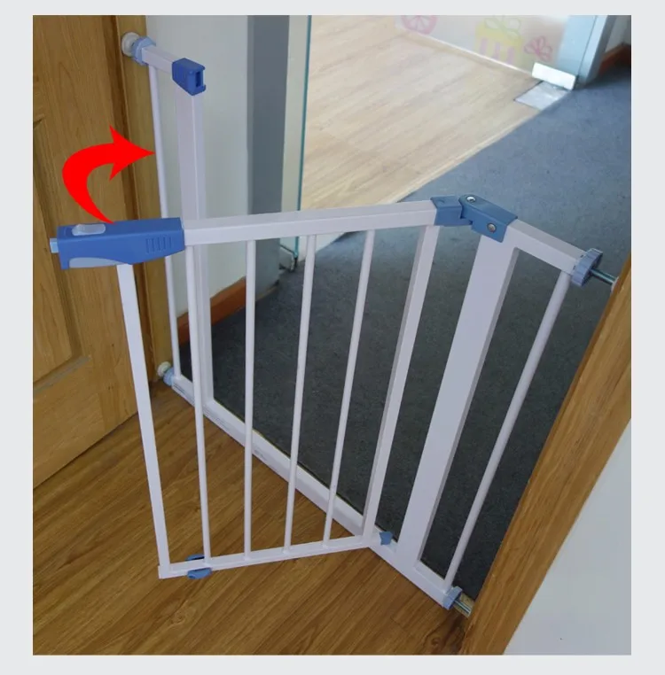 White Baby Safety Gate With Extension Panel Buy Baby Gate,Baby Safety