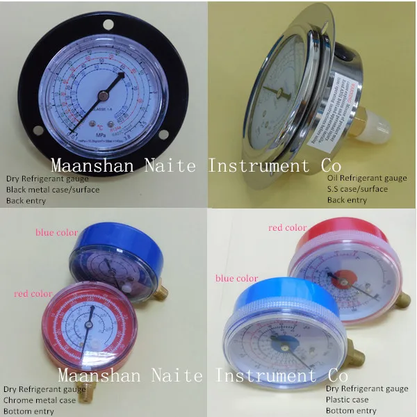 4" Stainless Steel En 8371 Pressure Gauge With Adjustable Pointer