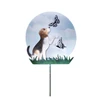 Dog Collections Solar Silhouette Garden Decorative Yard Stakes